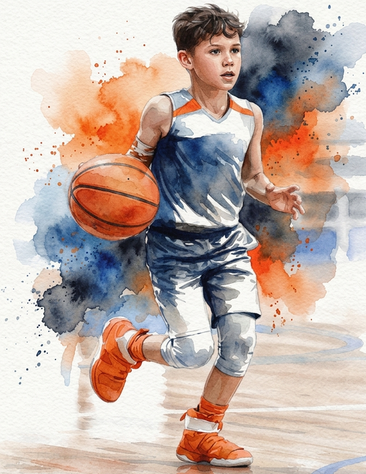Custom Watercolor Splash Art Wall Decor.