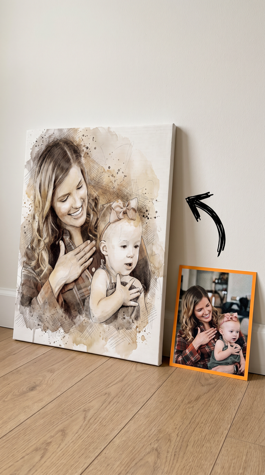 Custom Antique Splash Shadowing Art Wall Décor.