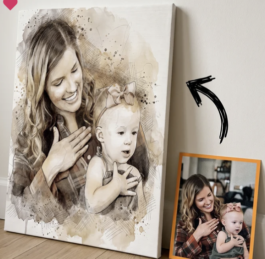Custom Antique Splash Shadowing Art Wall Décor.