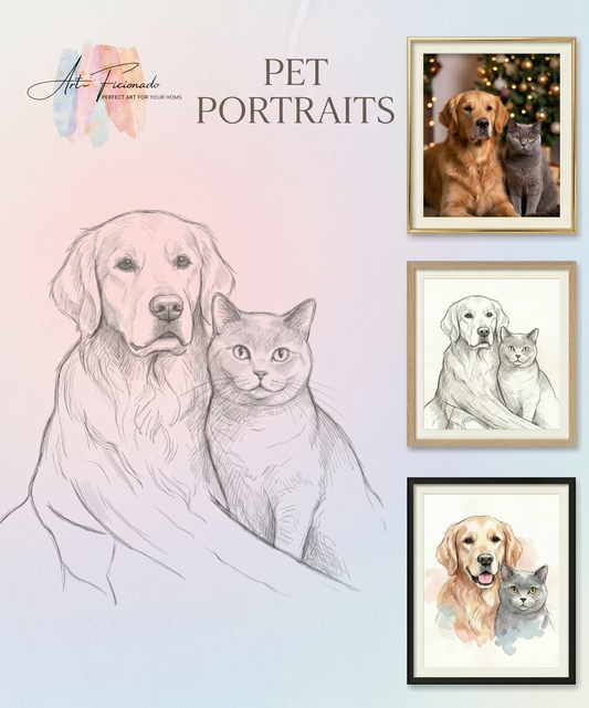 Custom Palette Knife Pet Portrait Wall Décor